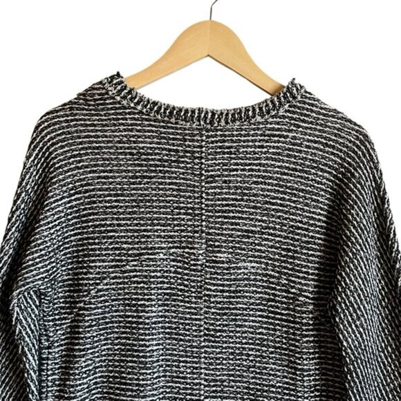 Massimo Dutti Shift Dress Medium Black & White Tweed - Picture 6 of 15